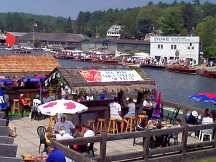 A busy day in Port Carling